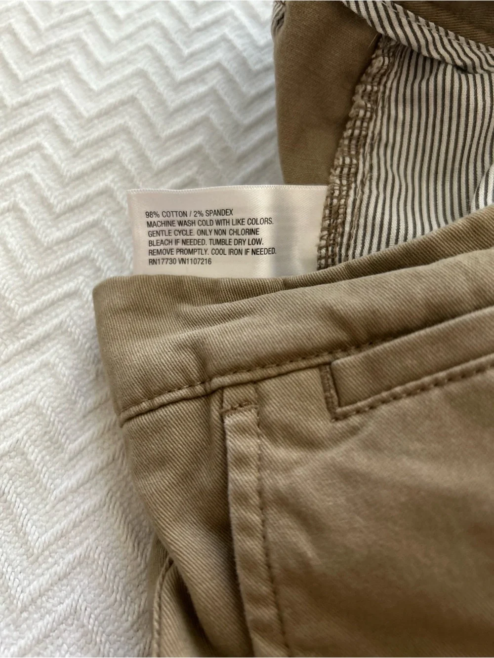 Goodfellow the every wear chino mens tan pants size 34x32